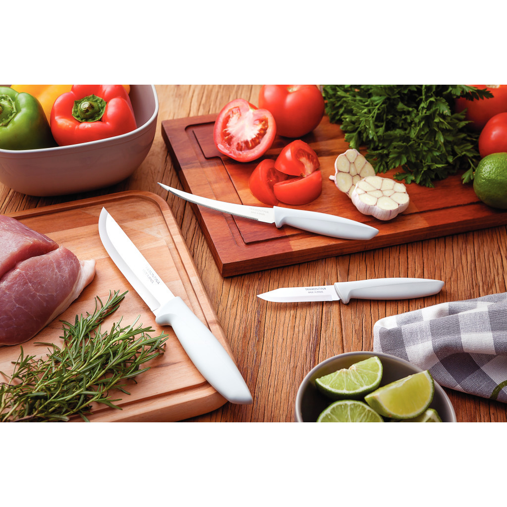 Набір ножів Tramontina Plenus Light Grey 3 шт (23498/313) - зображення 2