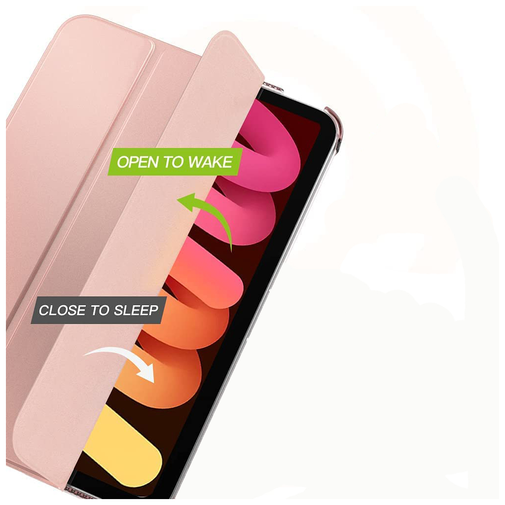 Чохол до планшета BeCover Tri Fold Hard Apple iPad Air 4/5 2020/2022 10.9" Pink (709664) - зображення 5