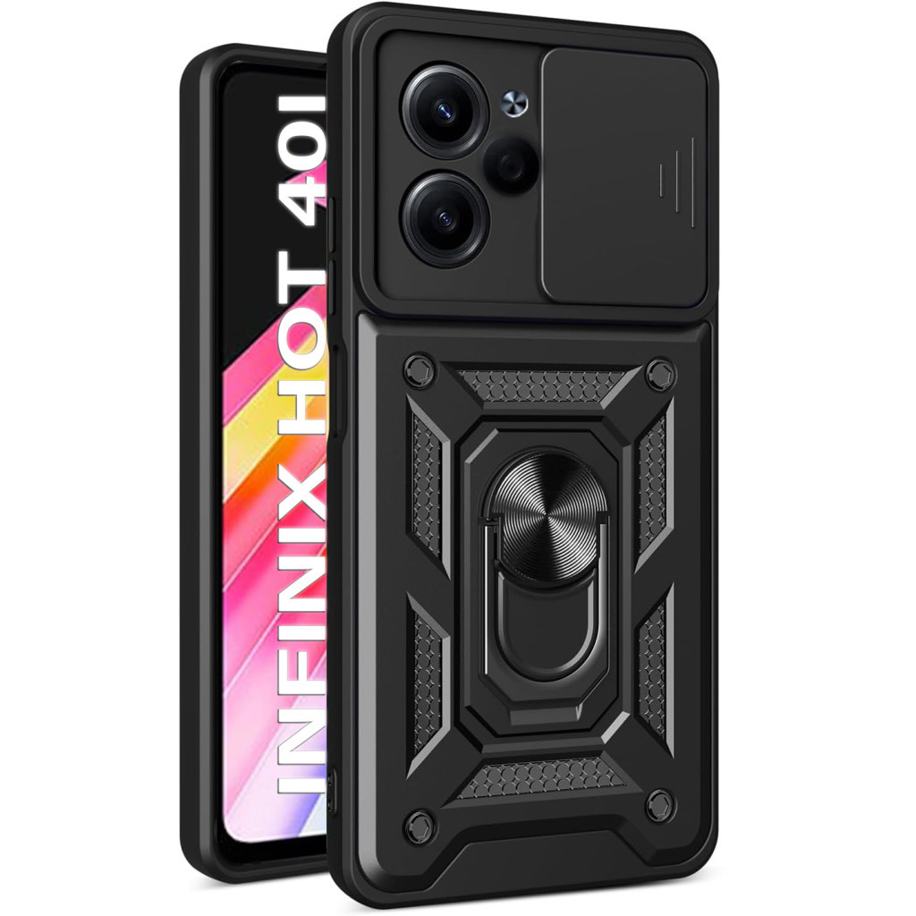 Чохол до мобільного телефона BeCover Military Infinix Hot 40i (X6528B) Black (710673) - зображення 1