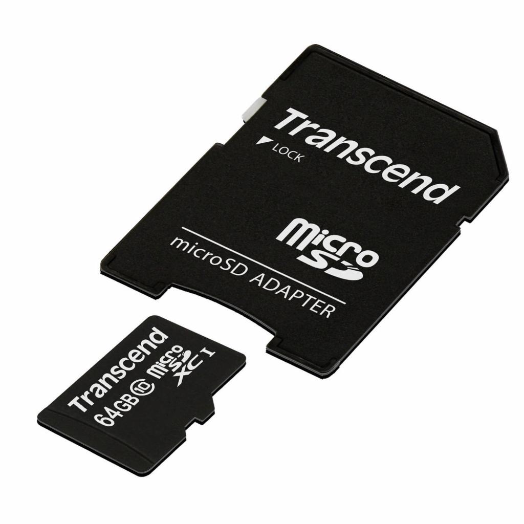 Карта пам'яті Transcend 64GB microSDXC Class 10 (TS64GUSDXC10) - зображення 2