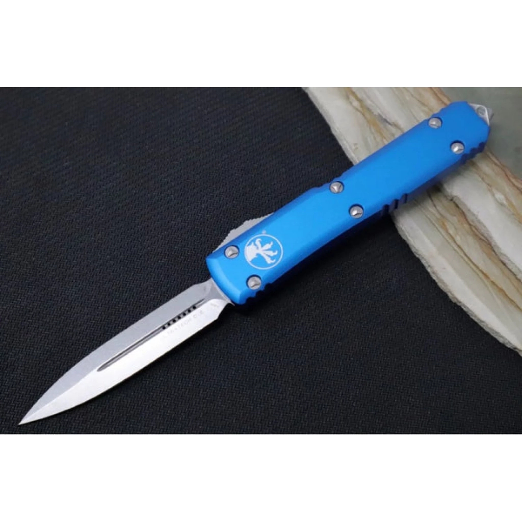 Ніж Microtech Ultratech Double Edge Stonewash Blue (122-10BL) - зображення 7