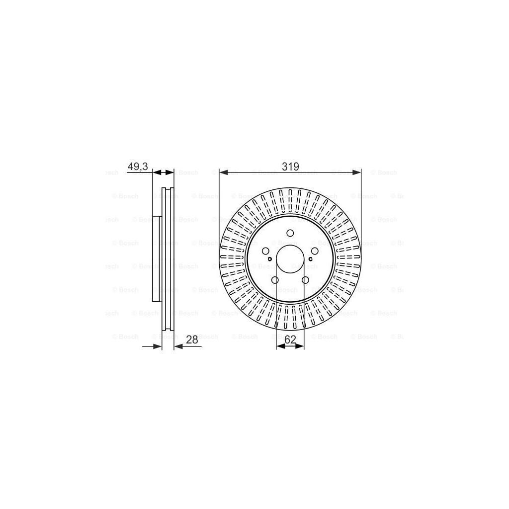 Гальмівний диск Bosch 0 986 479 722 - зображення 5