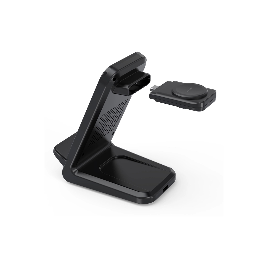 Зарядний пристрій Choetech Wireless 3-in-1 15W black (T608-F) - зображення 3