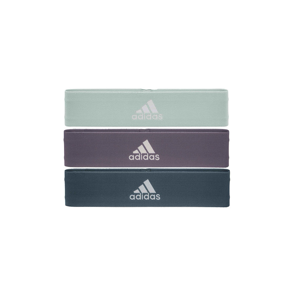 Еспандер Adidas Resistance Band Set (L, M, H) ADTB-10711 Набір Зелений, Фіолетовий, Темно-синій (885652018753) - изображение 1