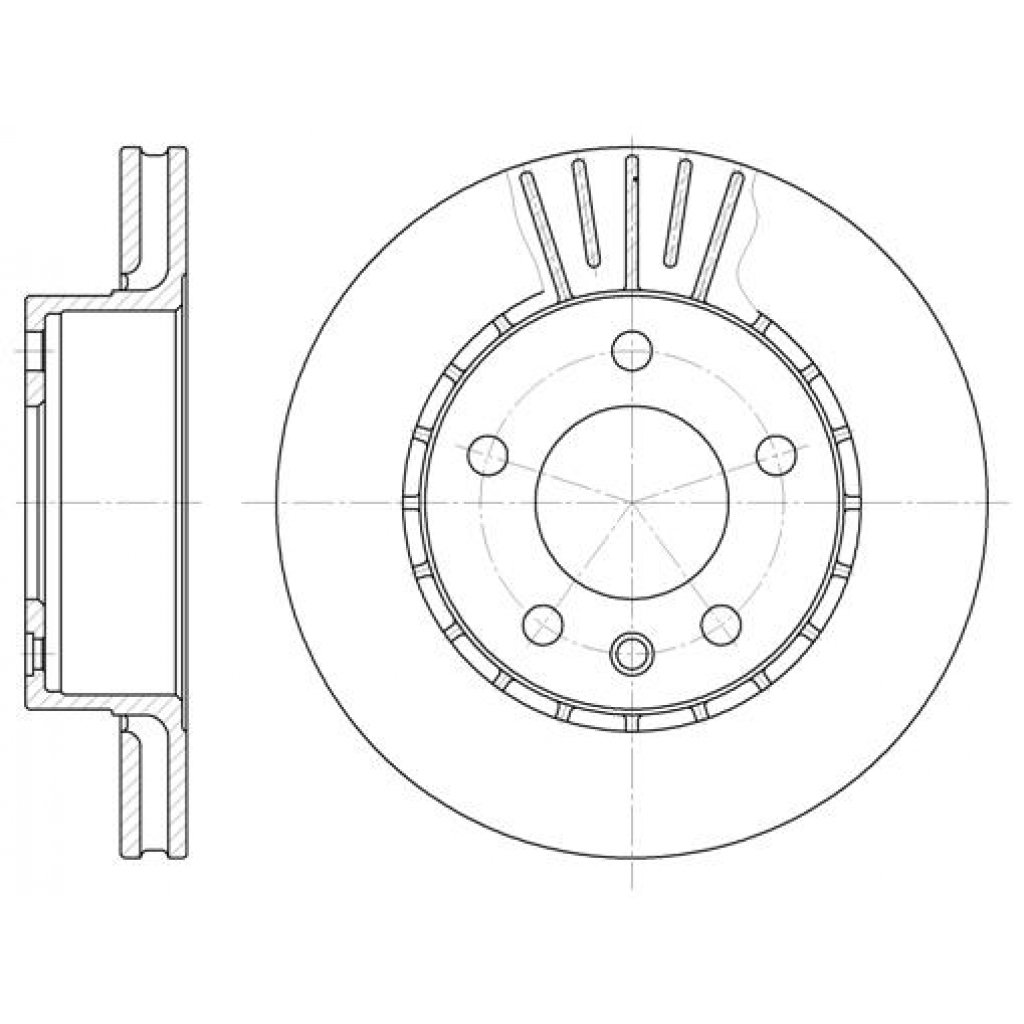 Гальмівний диск REMSA 6202.10 - зображення 1