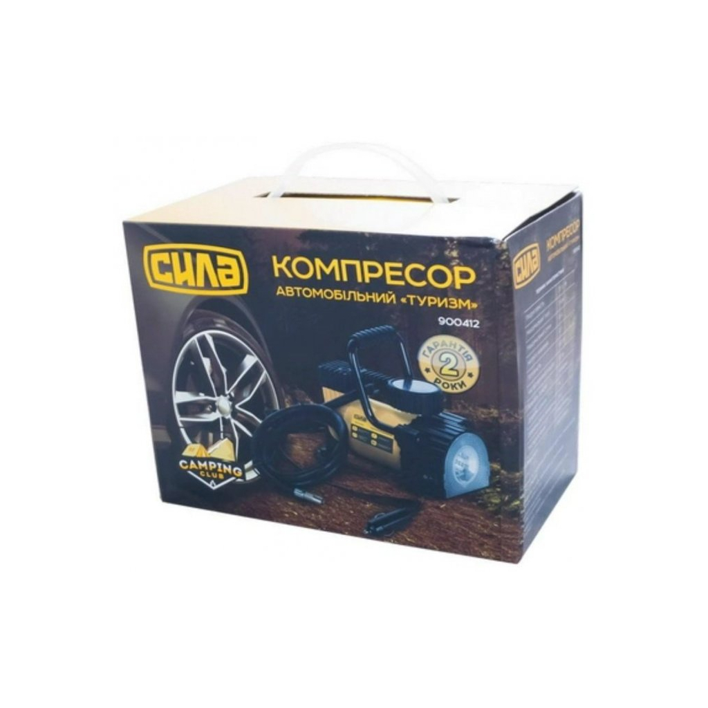 Автомобільний компресор СИЛА МАКСІ З ЛІХТАРЕМ 35 л / хв 7 Атм (900412-IS) - изображение 8