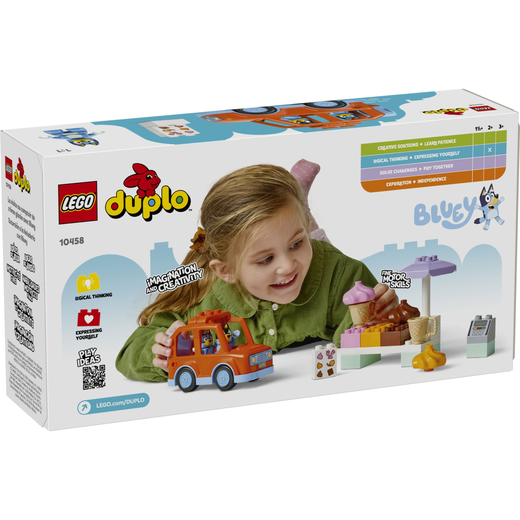 Конструктор LEGO DUPLO Bluey Подорож із морозивом із Блуї (10458) - зображення 4