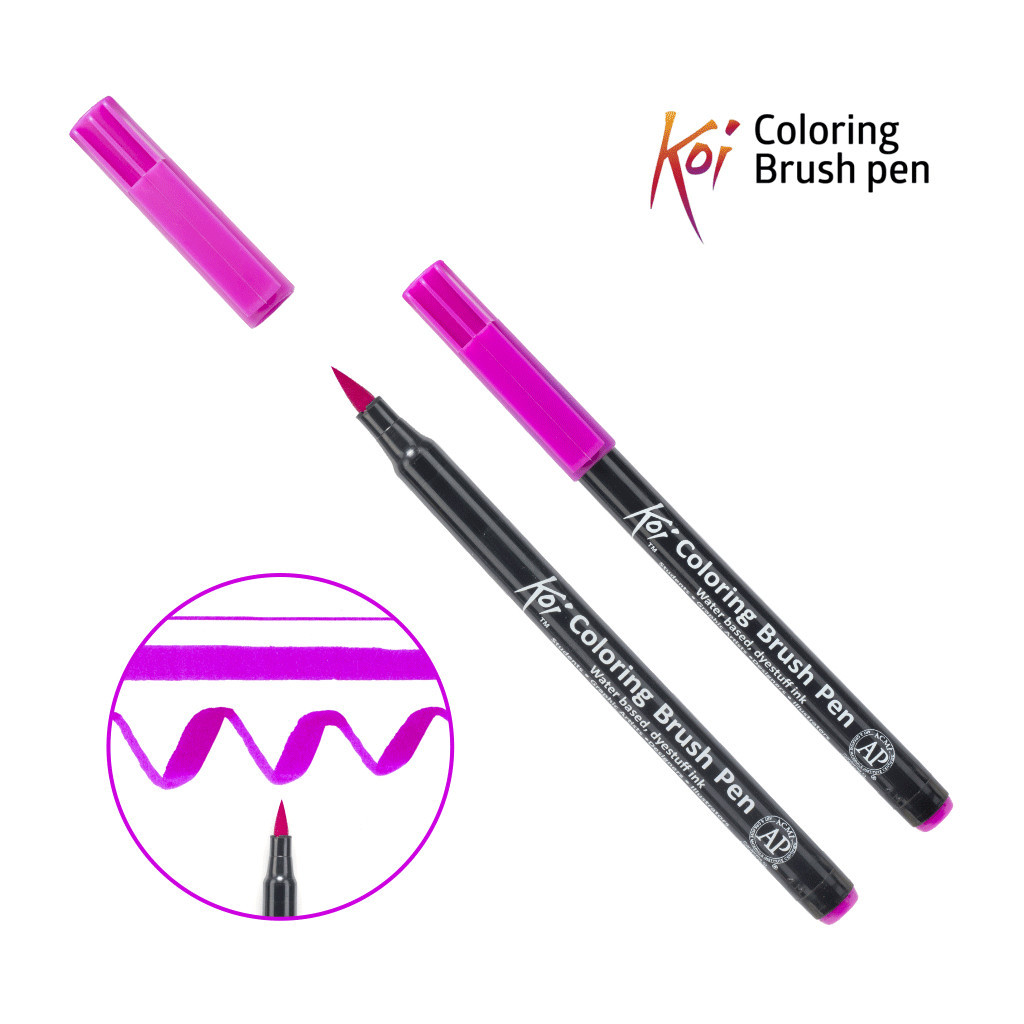 Художній маркер KOI Маркер-пензель акварельний Ірис, 124 (084511393172) - зображення 1