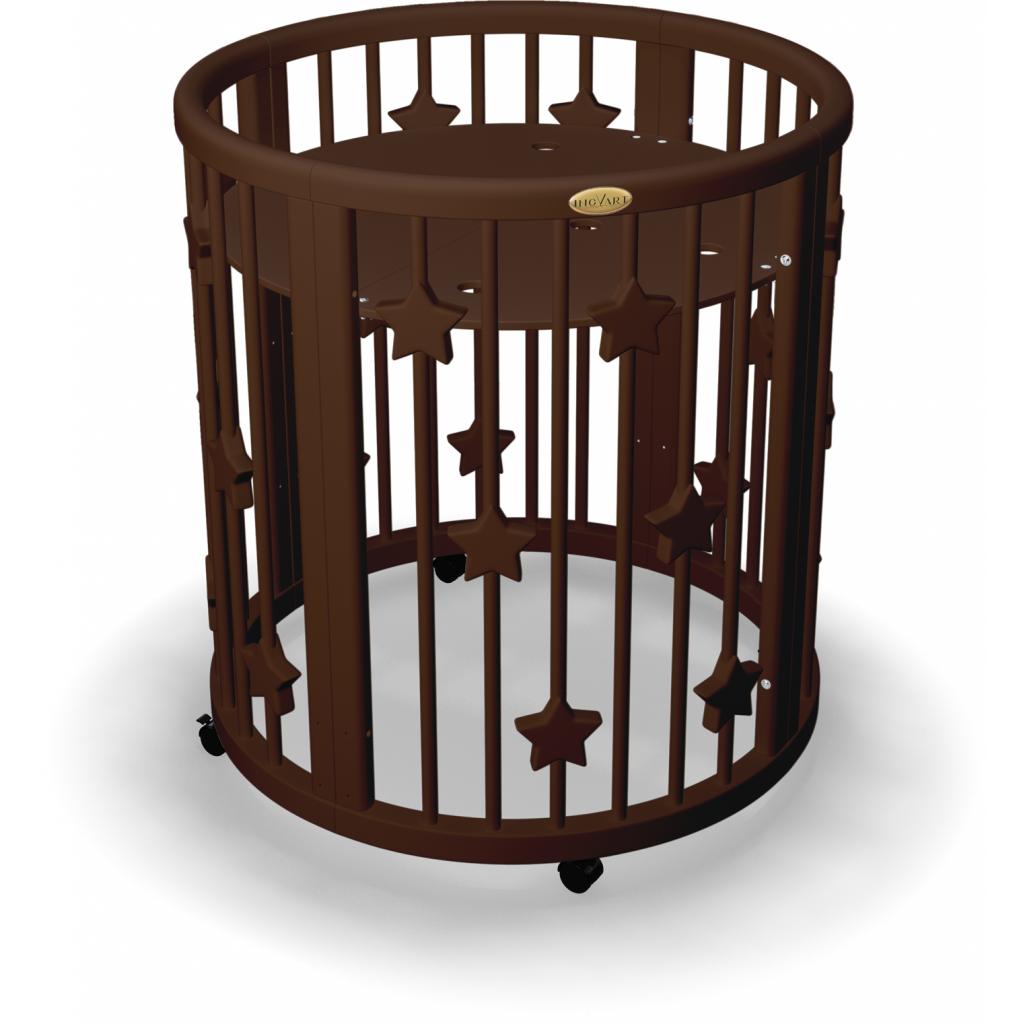 Ліжечко Ingvart Smartbed Plus з зірками шоколад (4341361) - зображення 2