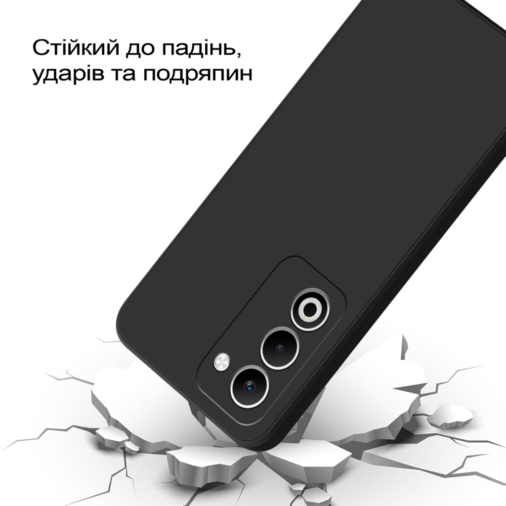 Чохол до мобільного телефона BeCover Silicone Oppo A5 2025 4G/5G Black (713790) - зображення 3
