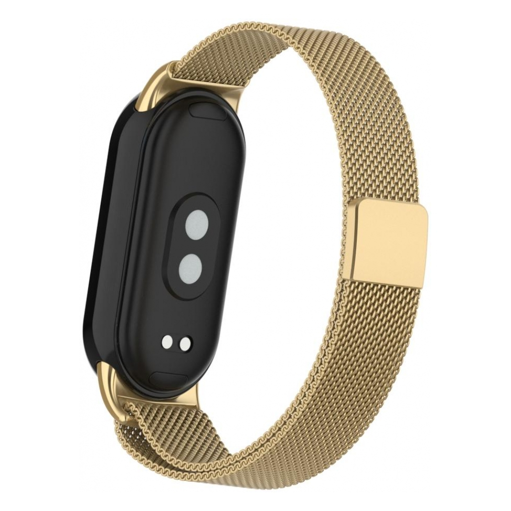Ремінець до фітнес браслета Armorstandart Milanese Magnetic Band для Xiaomi Mi Band 8 Gold (ARM69919) - зображення 2