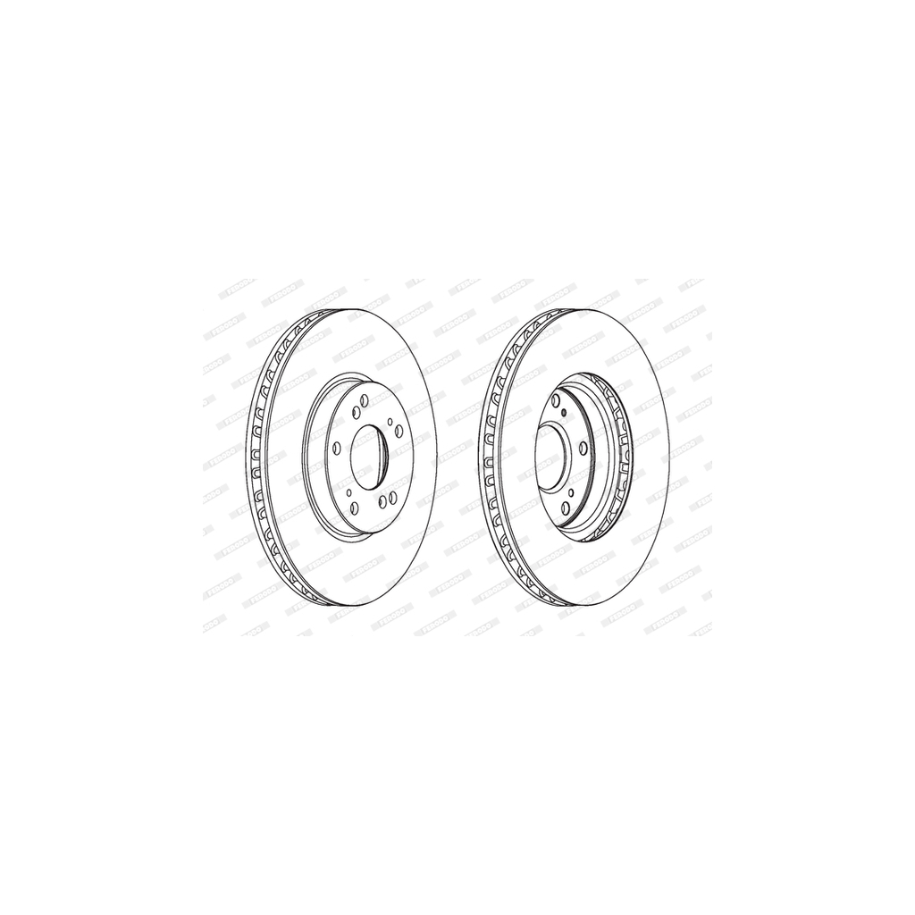 Гальмівний диск FERODO DDF1775C - зображення 1