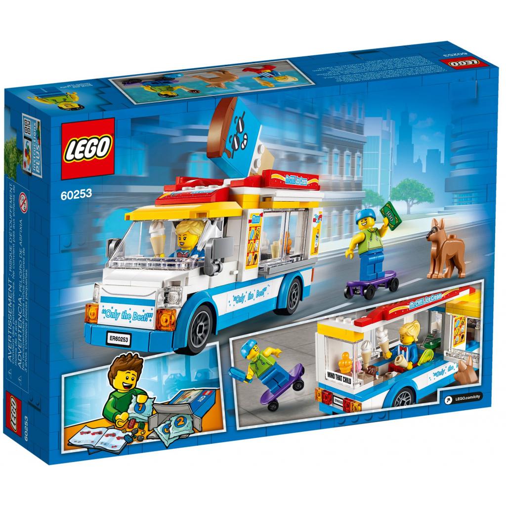 Конструктор LEGO City Great Vehicles Фургон із морозивом 200 деталей (60253) - зображення 4
