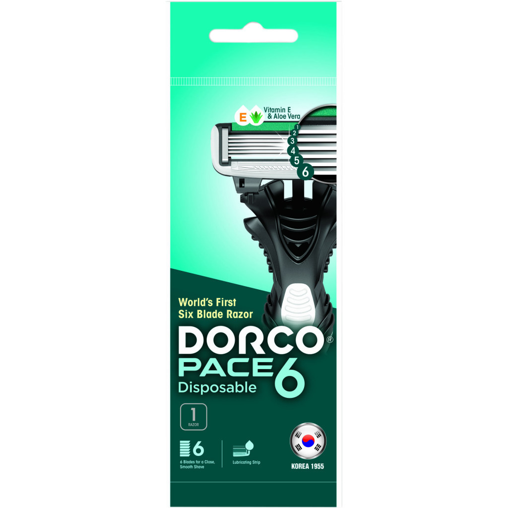 Бритва Dorco Pace 6 для чоловіків 6 лез 1 шт. (8801038583433) - зображення 1