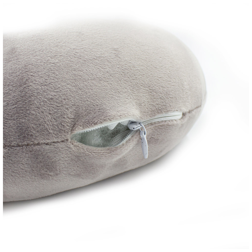 Подушка MirSon для подорожей №8750 Velvet Line 28-0005 Ashen 50% Memory (2200006348351) - изображение 2