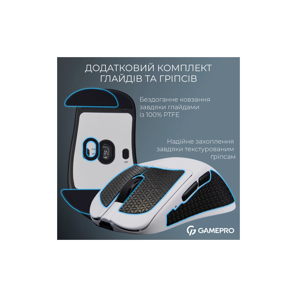 Мишка GamePro Asgard Surt Wireless/Bluetooth/USB Black (GM017B) - зображення 12