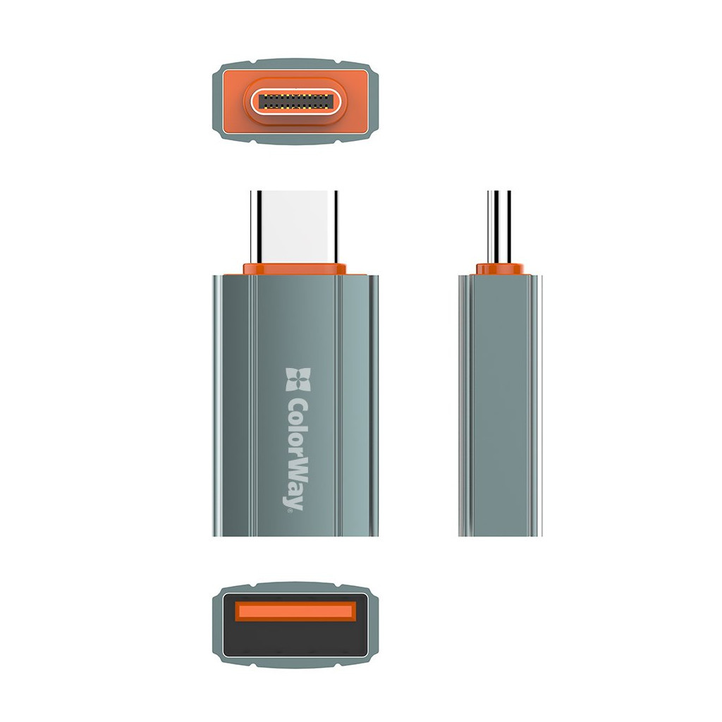 Перехідник USB-A toUSB-C ColorWay (CW-AD-AC) - изображение 3