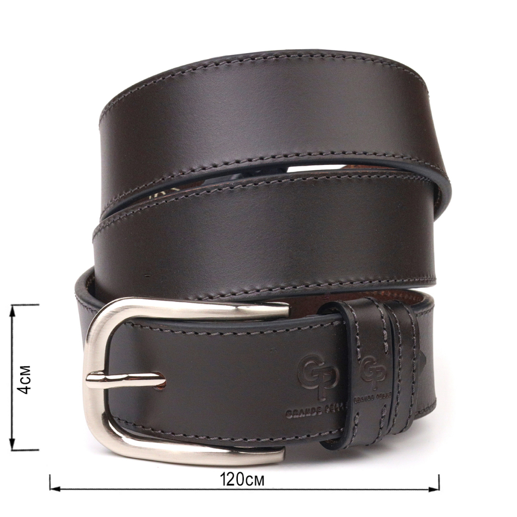 Ремінь Grande Pelle З натуральної шкіри Коричневий (21460) - зображення 3