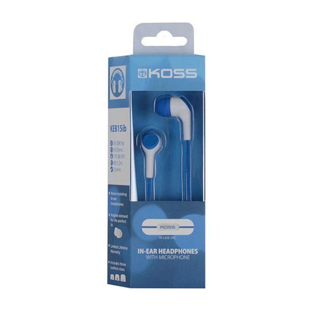 Навушники Koss KEB15i Blue - зображення 2