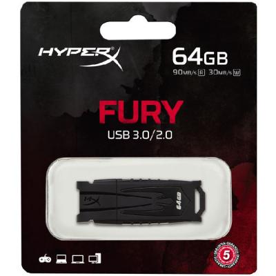 USB флеш накопичувач Kingston 64GB HyperX Fury USB 3.0 (HXF30/64GB) - зображення 4