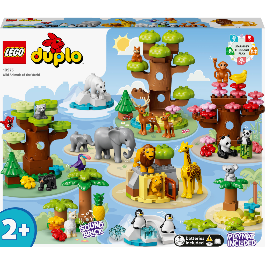 Конструктор LEGO DUPLO Town Дикі тварини світу 142 деталей (10975) - зображення 1