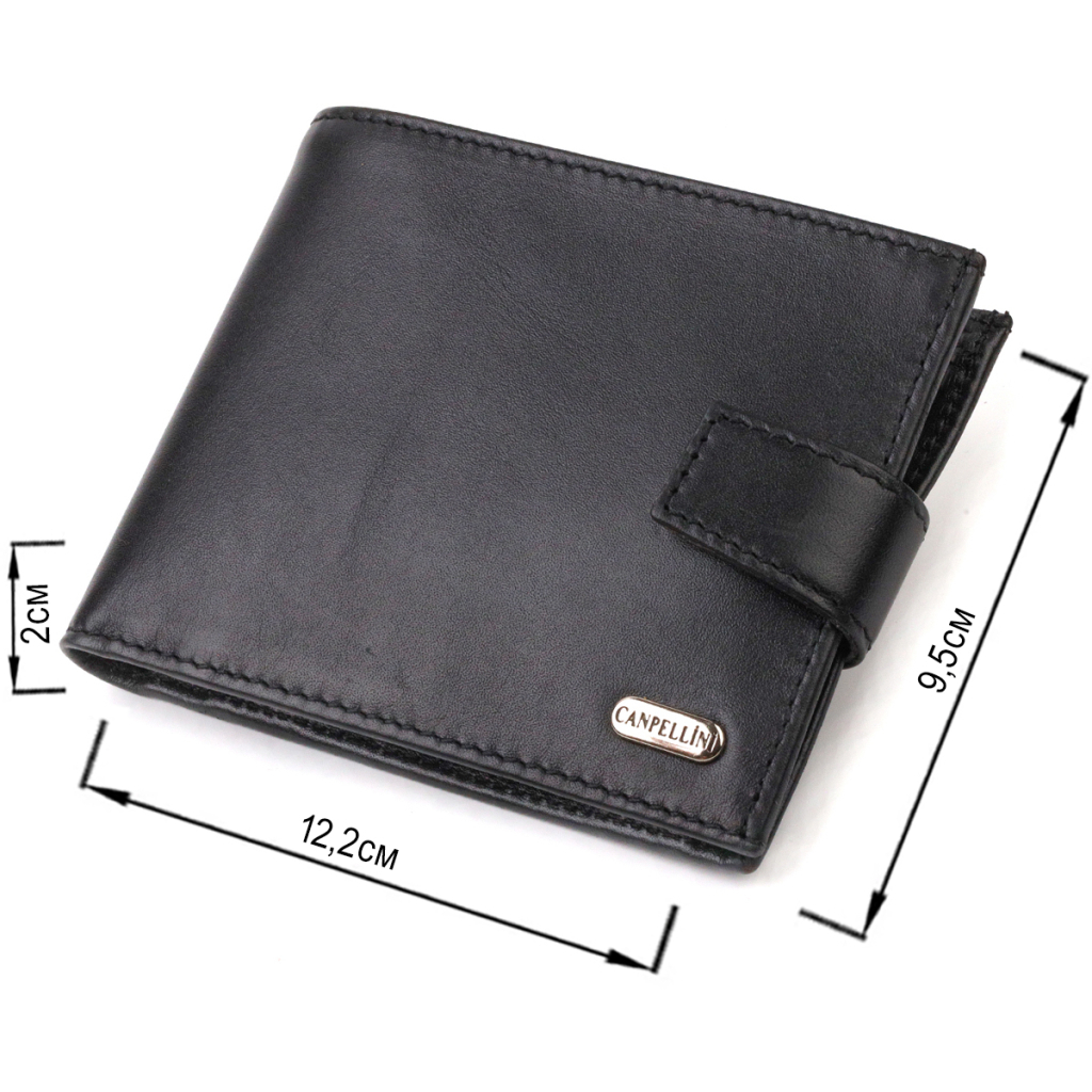 Гаманець Canpellini З натуральної шкіри Чорний (21792) - зображення 3