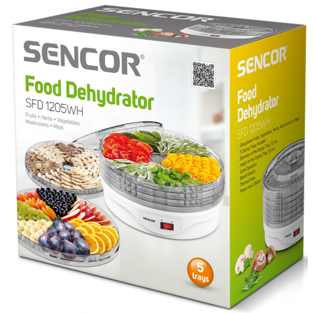 Сушка для овочів та фруктів Sencor SFD 1205 WH (SFD1205WH) - зображення 3