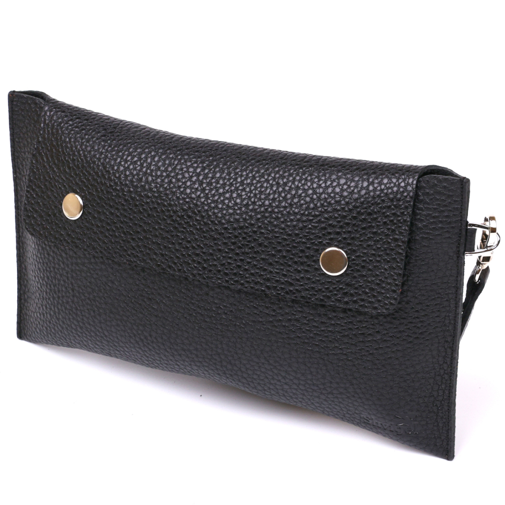 Косметичка Shvigel Шкіряна тревел Чорна (16416) - зображення 1