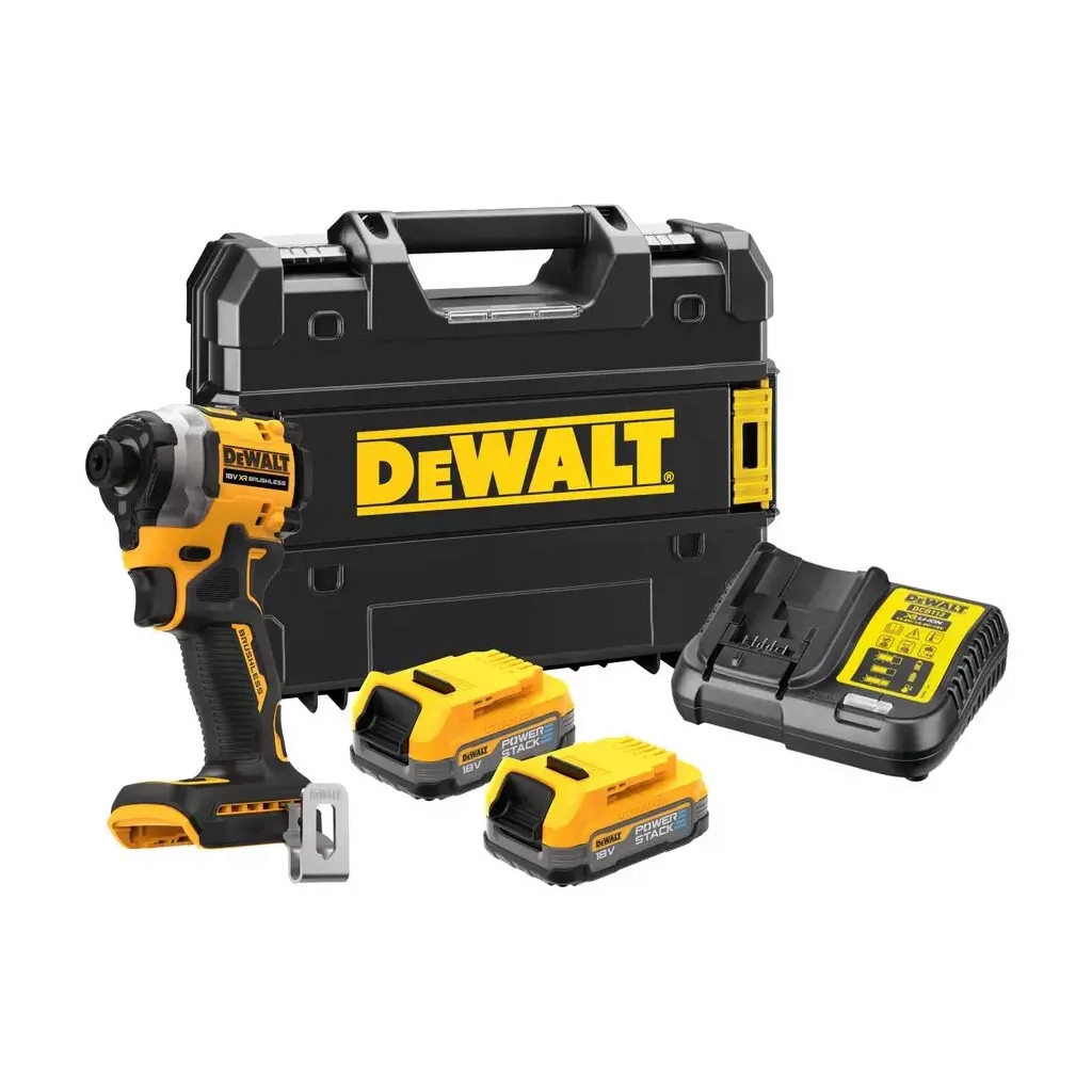 Шуруповерт DeWALT 18 В XR Li-lon PowerStack 2x1.7Ah, 206 Нм, кейс TSTAK (DCF850E2T) - зображення 7