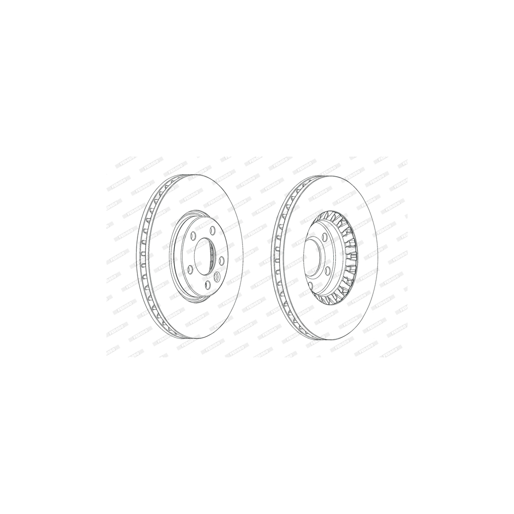 Гальмівний диск FERODO DDF2182C-1 - зображення 1