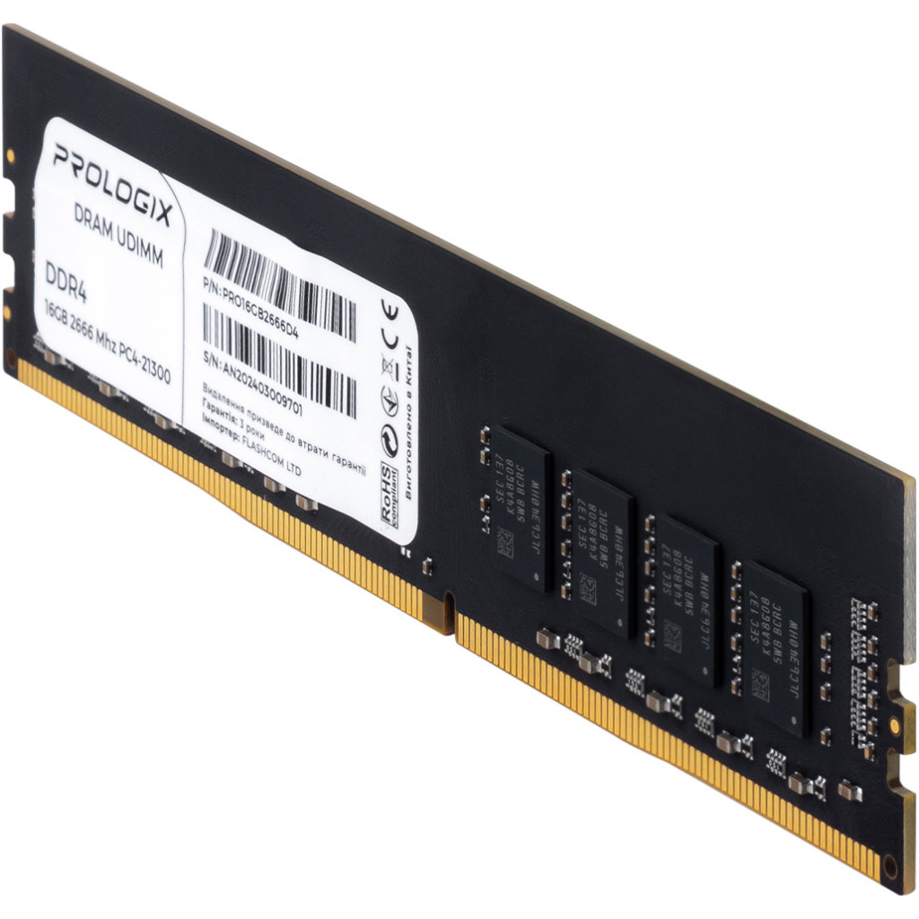 Модуль пам'яті для комп'ютера DDR4 16GB 2666 MHz Prologix (PRO16GB2666D4) - зображення 3