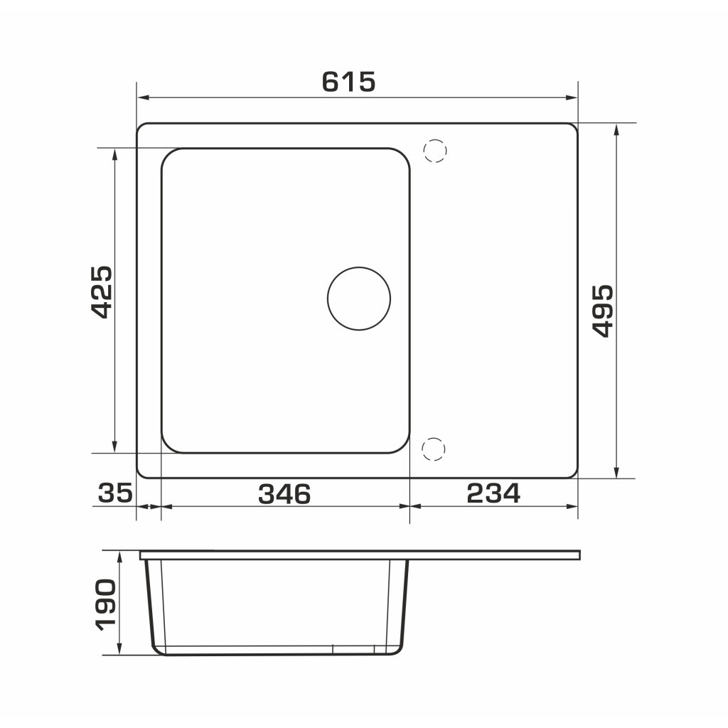 Мийка кухонна GRANADO AVILA black shine (gr0501) - зображення 8