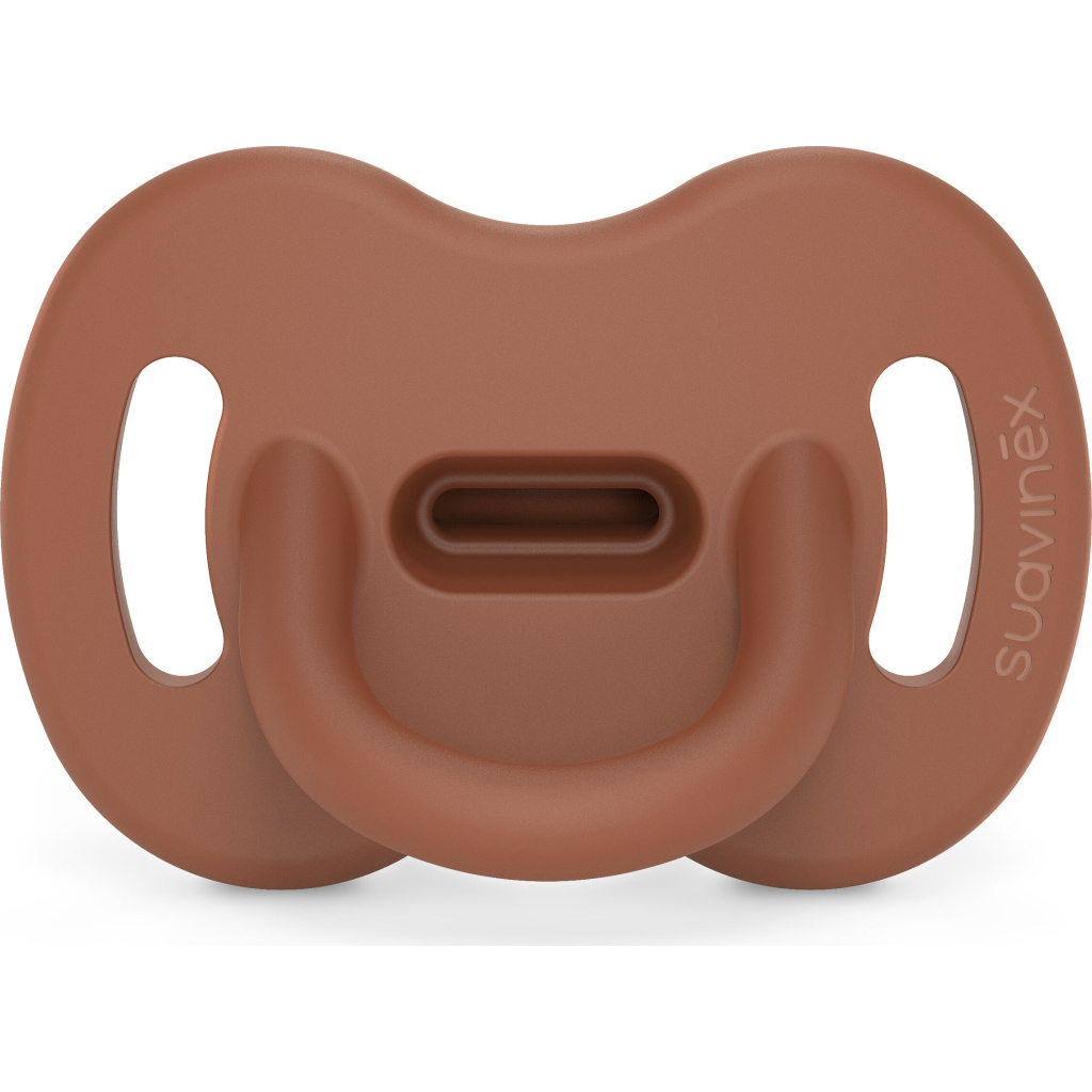 Пустушка Suavinex Colour Essence силіконова фізіологічна, 0-6 міс. коричнева (308094) - зображення 1