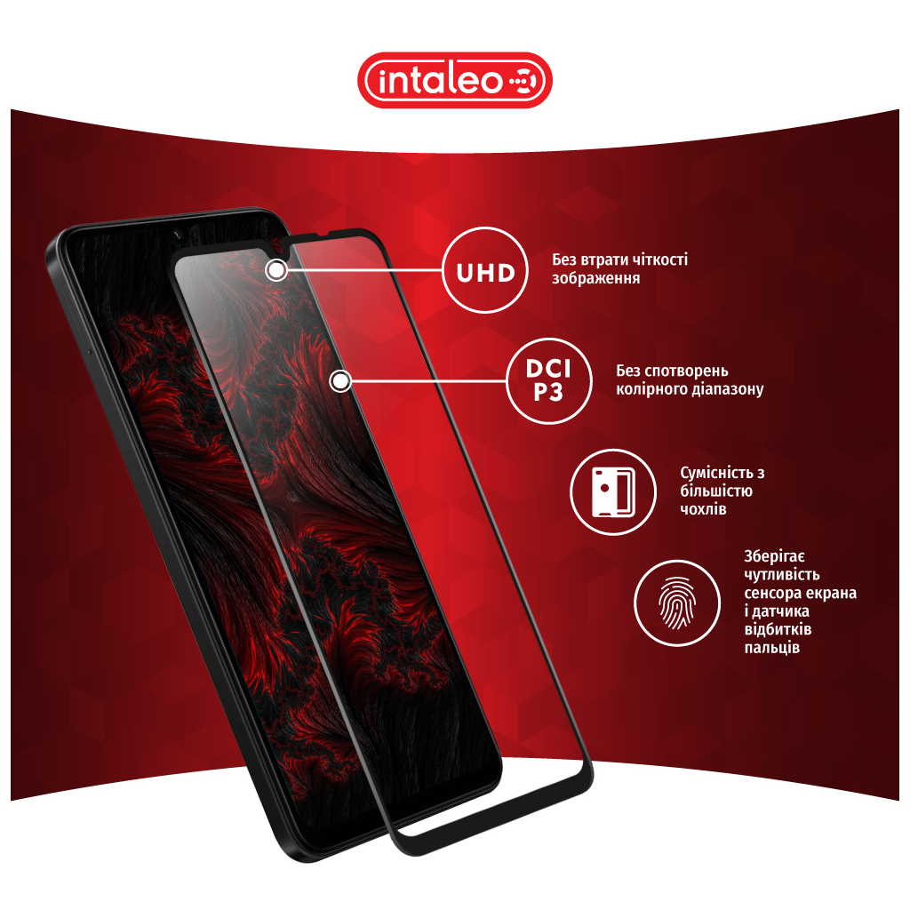 Скло захисне Intaleo Full Glue Xiaomi Poco C75 Black (1283126608001) - зображення 4
