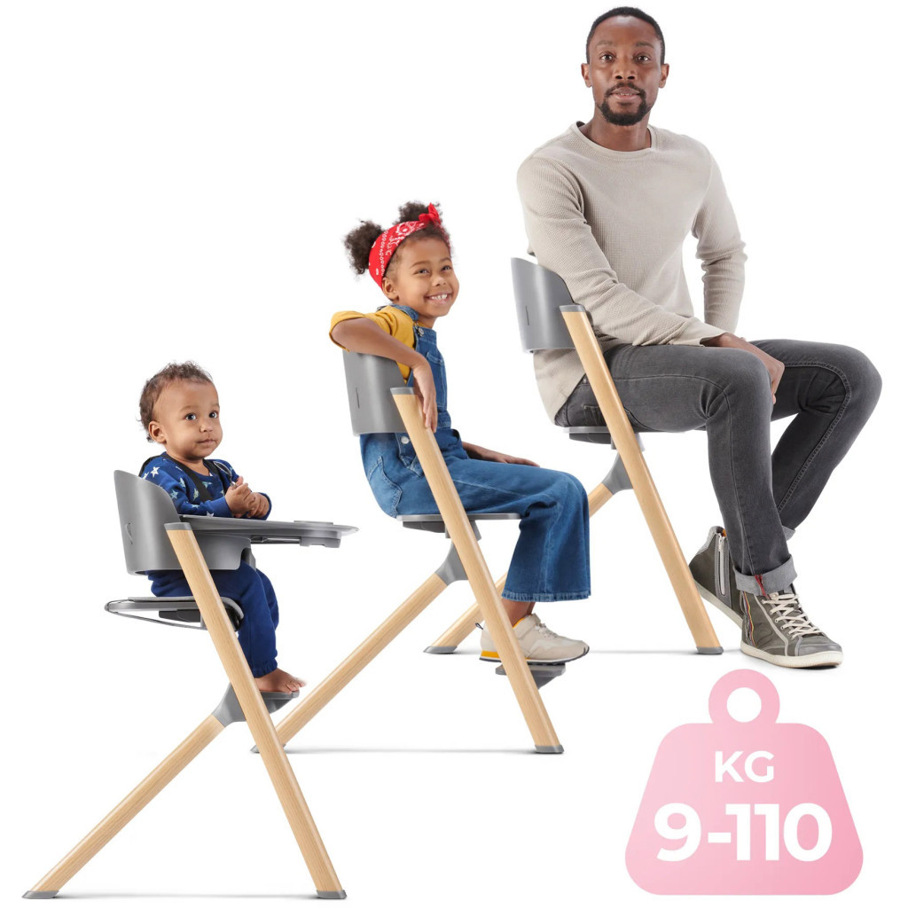 Стілець для годування Kinderkraft Igee Cloudy Grey (5902533919062) - зображення 6