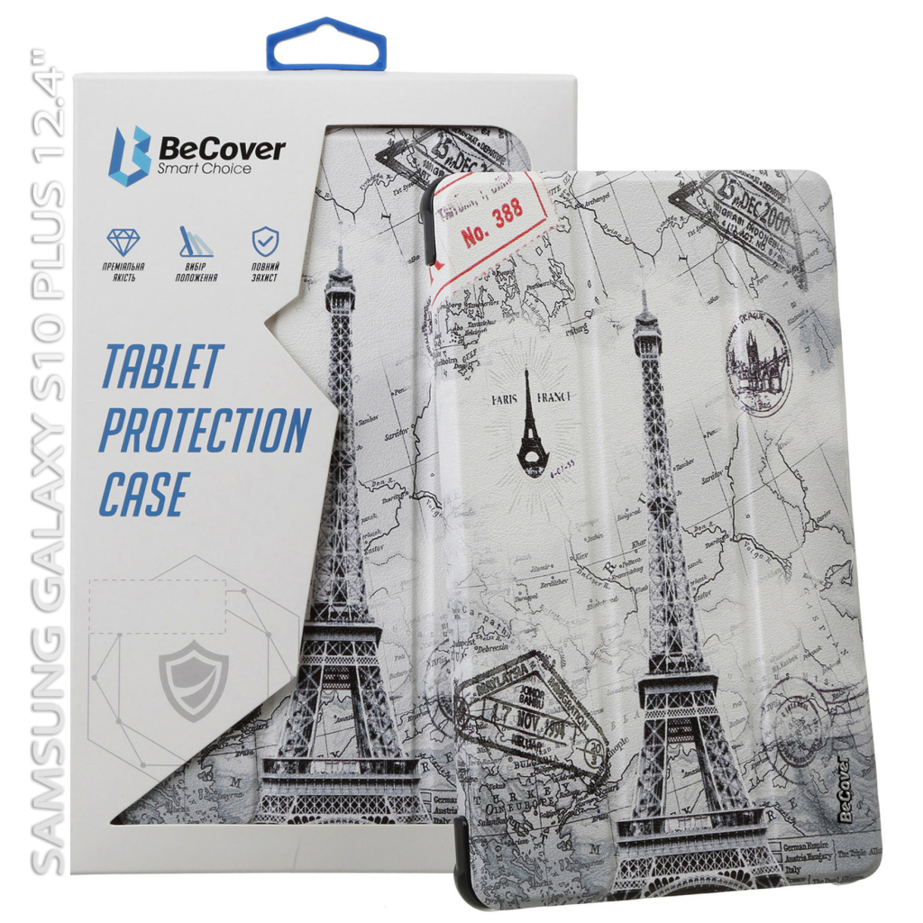 Чохол до планшета BeCover Smart Case Samsung Galaxy Tab S10 Plus (SM-X820/SM-X826) 12.4" Paris (712246) - зображення 1