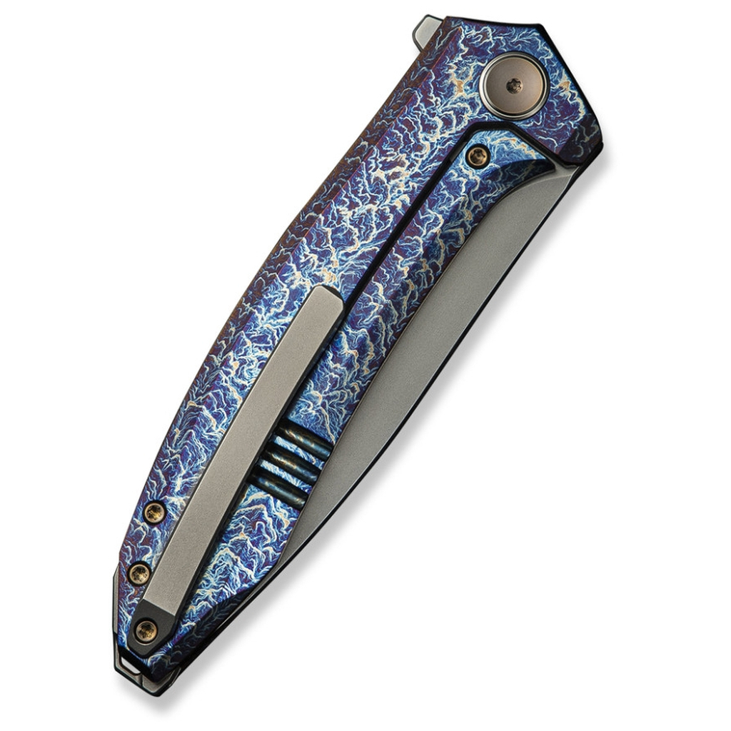 Ніж Weknife Acuminal, Rainbow Titanium, Stonewash (WE23070-4) - зображення 7