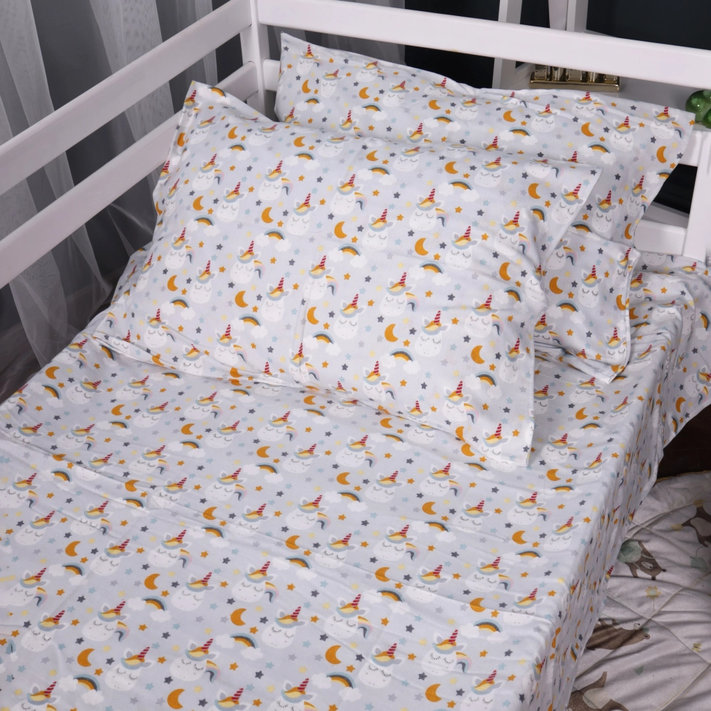 Постільна білизна MirSon 018 Unicorn Фланель 2 x 160 x 220 Сімейний Євро (2200009656088) - зображення 5