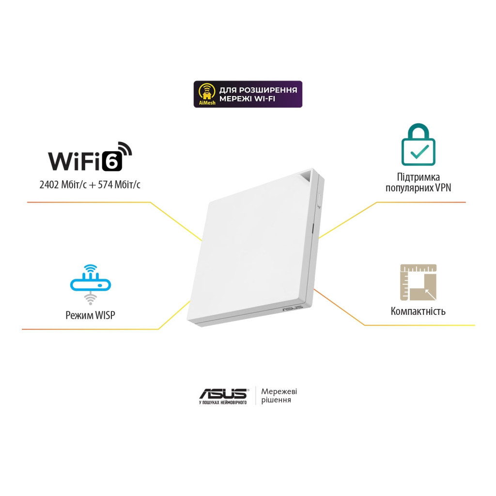 Маршрутизатор ASUS RT-AX57 GO (90IG08N0-MU9C00) - изображение 2