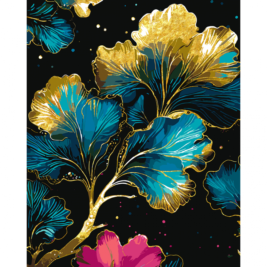 Картина по номерам Santi Золоті пелюстки, 40*50 см, поталь (955284) - зображення 1