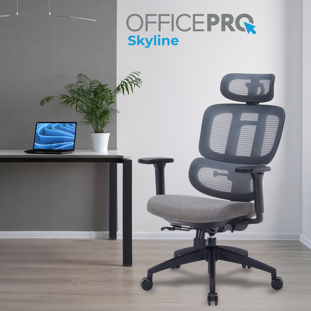 Офісне крісло OfficePro Skyline OC580-B-DG-DG (OC580-B-DG-DG) - зображення 7
