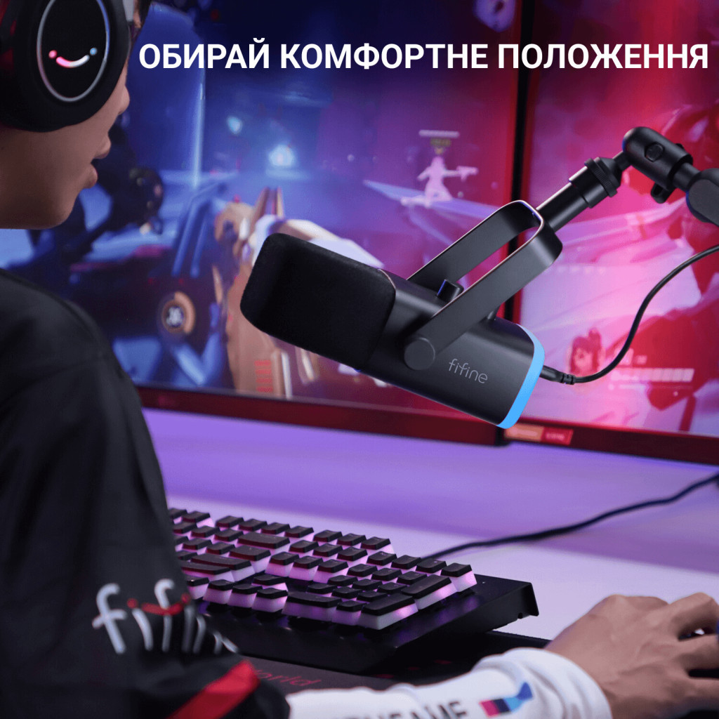 Мікрофон Fifine TAM8 USB Black (TAM8) - зображення 7