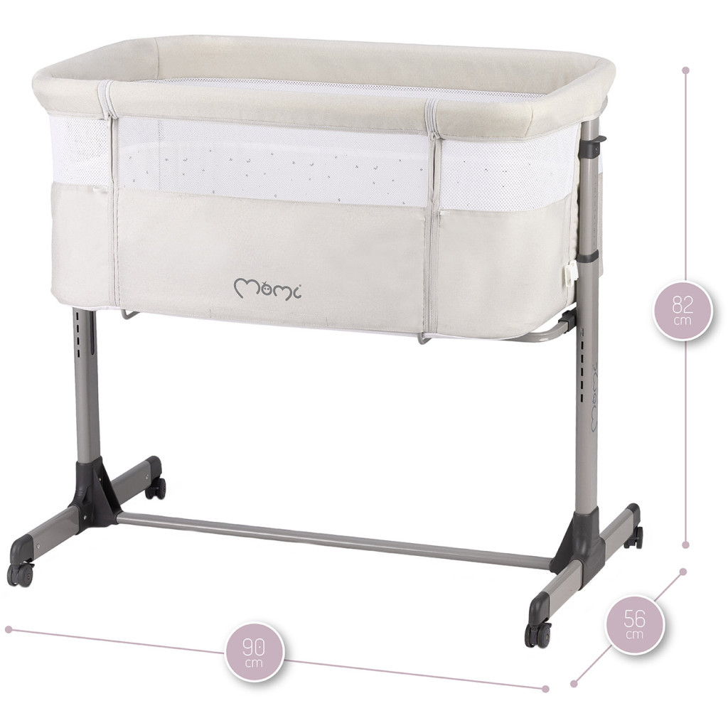 Ліжечко MoMi Revo Light grey (LOZE00022) - зображення 1