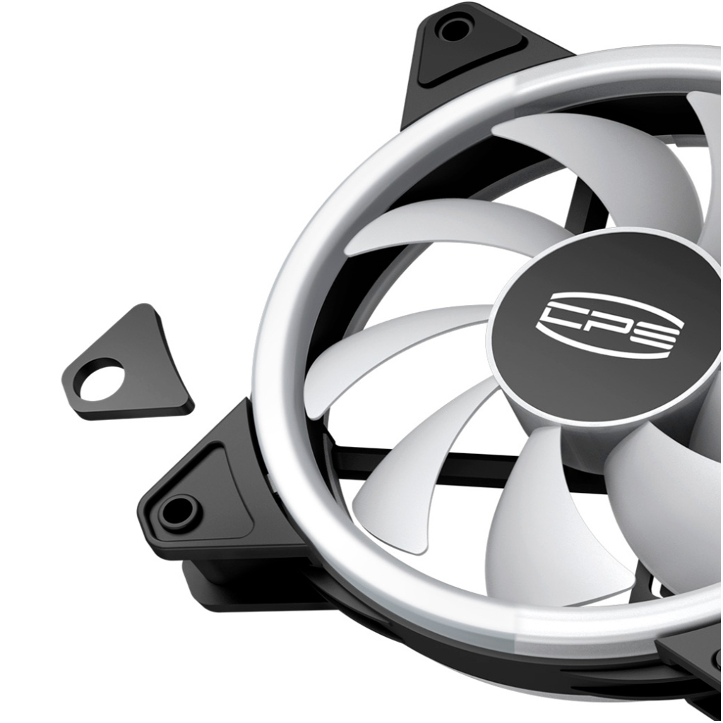 Кулер до корпусу PcCooler F3 T120 ARGB Black - зображення 3