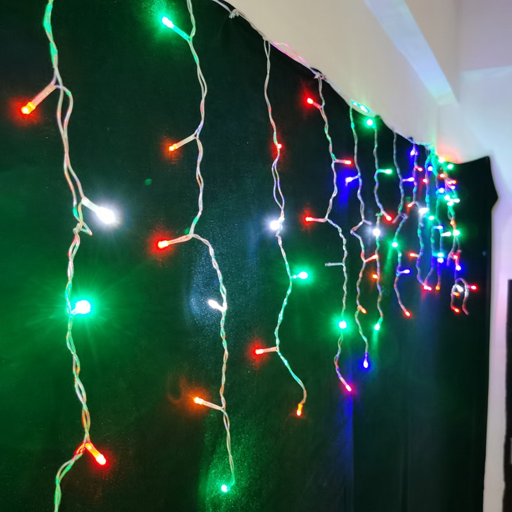 Гірлянда Novogod`ko бахрома 83 LED, Color, 3*0,6 м, мерехтіння (973778) - зображення 1