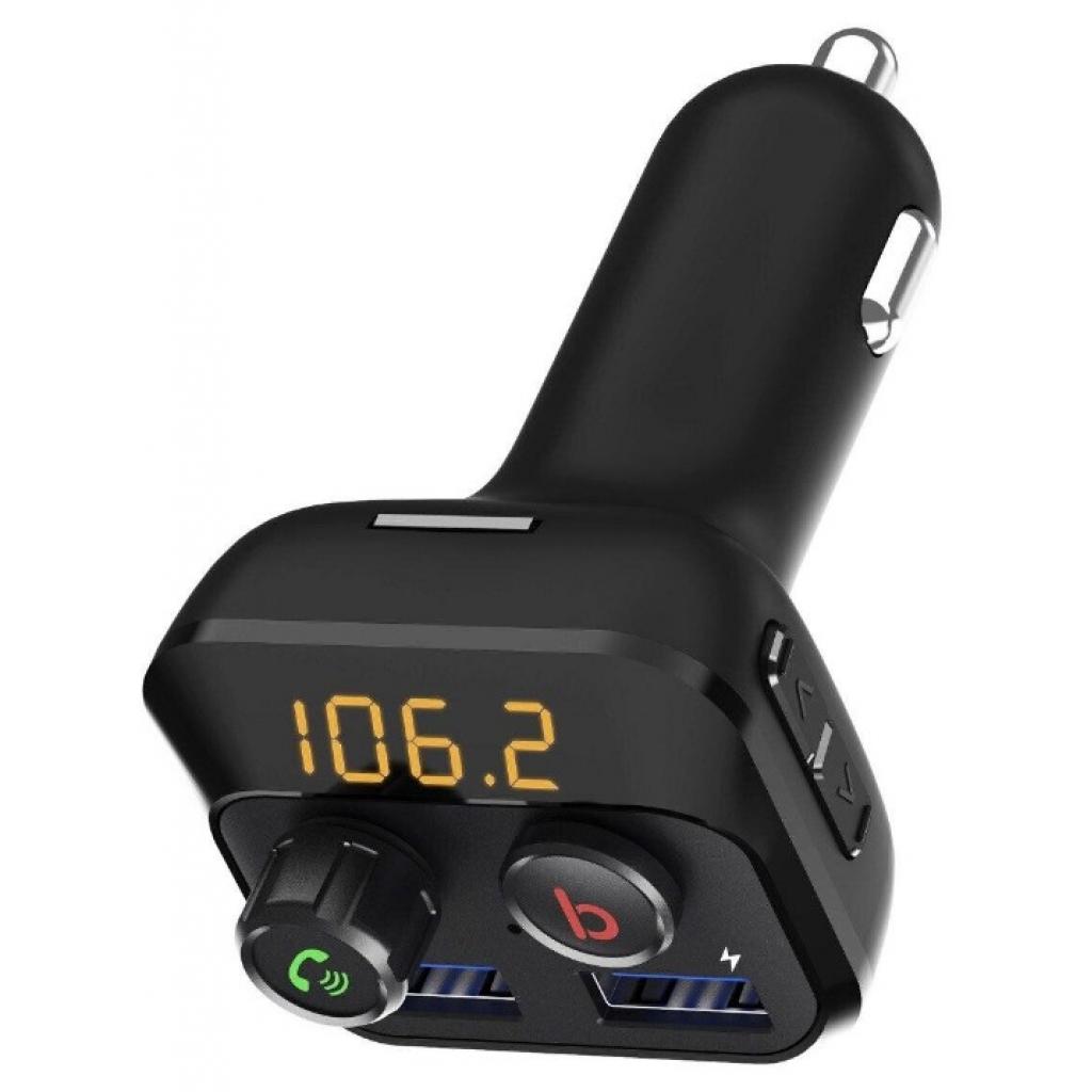 FM модулятор Grand-X 98GRX MegaBass, Bluetooth V5.0 MicroSD, 2USB , MegaBass, han (98GRX) - изображение 3