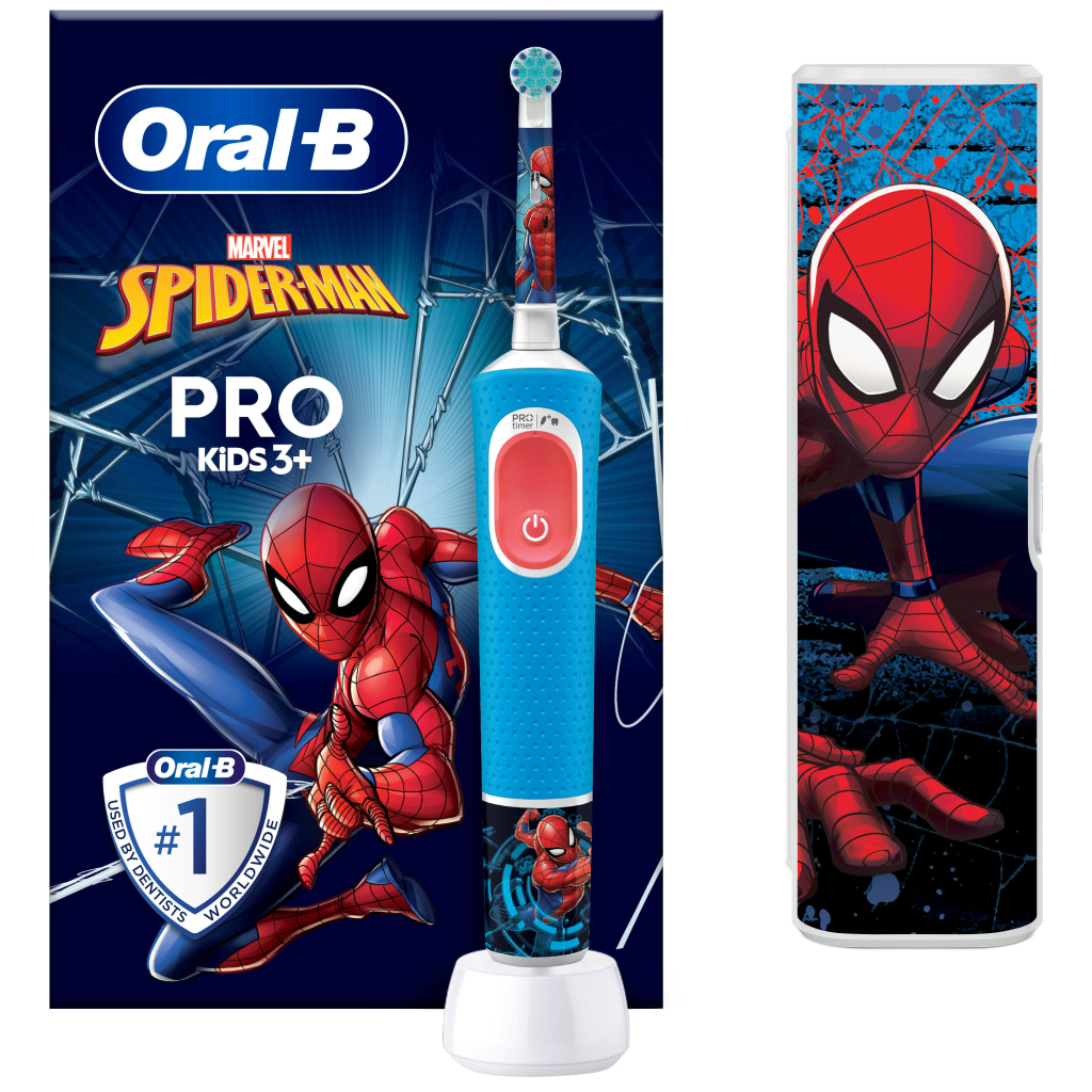 Електрична зубна щітка Oral-B D103.413.2KX Spiderman (8006540773567) - зображення 1