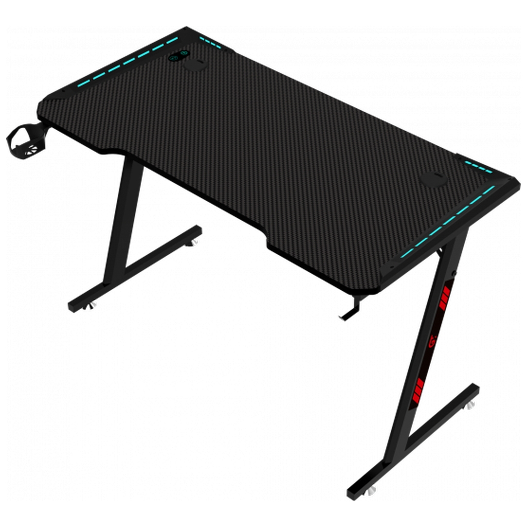 Комп'ютерний стіл GT Racer GT Racer T-1242 (120x60x73) Black (T-1242 (120x60x73) Black) - зображення 1