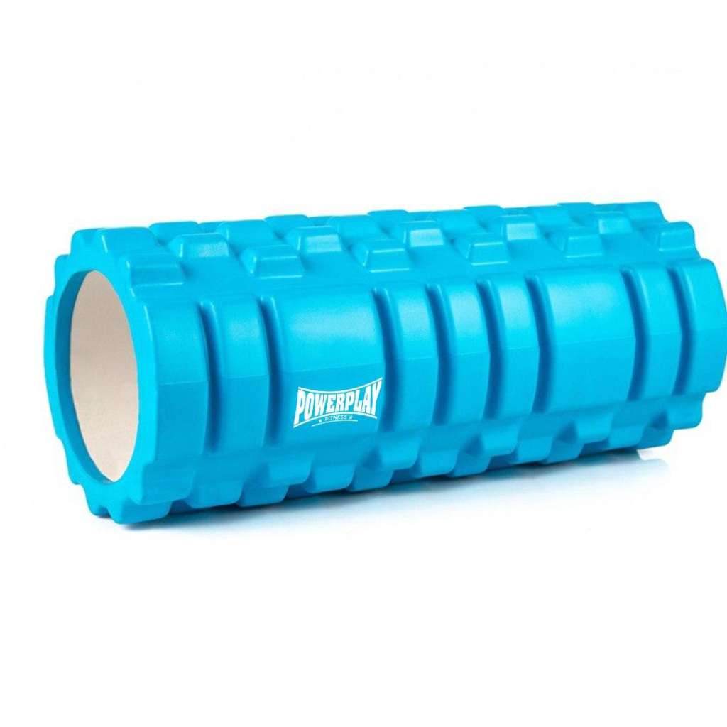Масажний ролик PowerPlay 4025 Massage Roller 33x14см Синій (PP_4025_Blue) - зображення 1