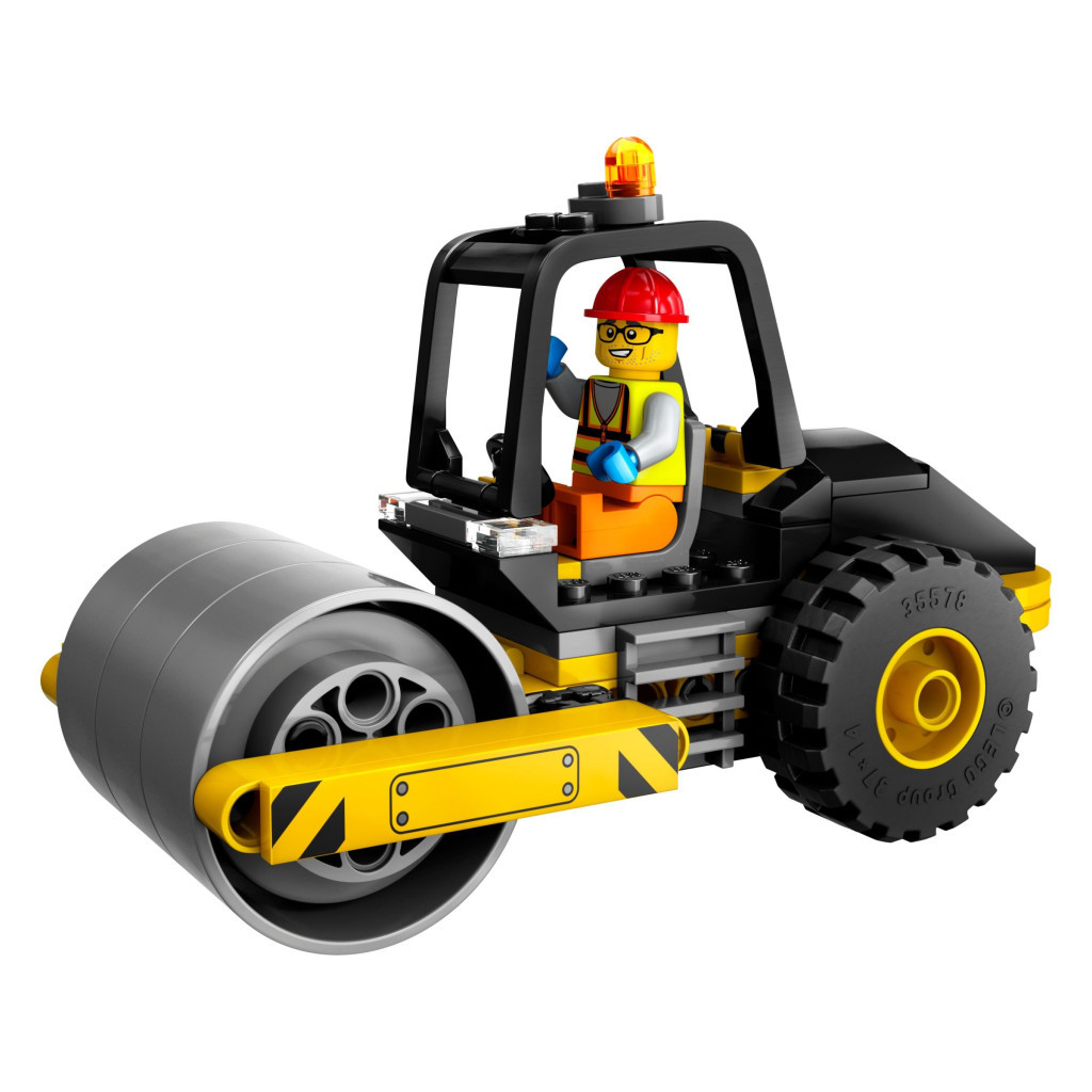 Конструктор LEGO City Будівельний паровий каток 78 деталей (60401) - зображення 2